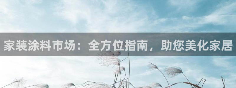 和记旗舰厅：家装涂料市场：全方位指南，助您美化家居