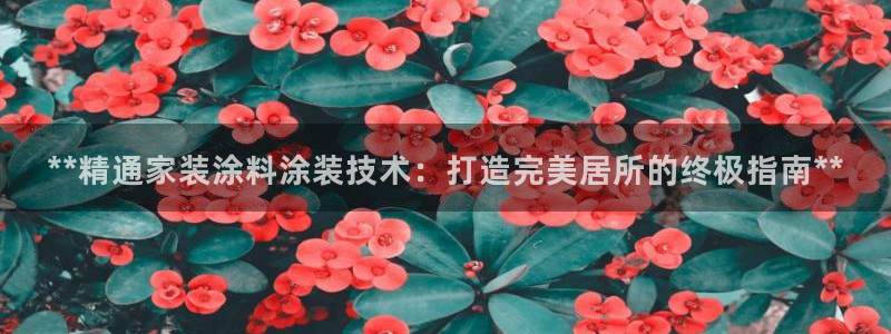 和记网页：**精通家装涂料涂装技术：打造完美居所的终极指南**
