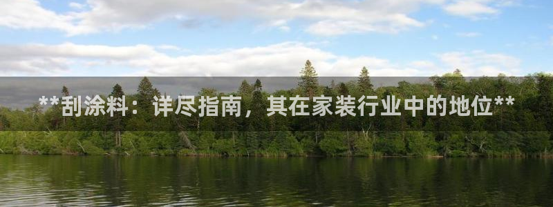 和记官方网站：**刮涂料：详尽指南，其在家装行业中的地位**