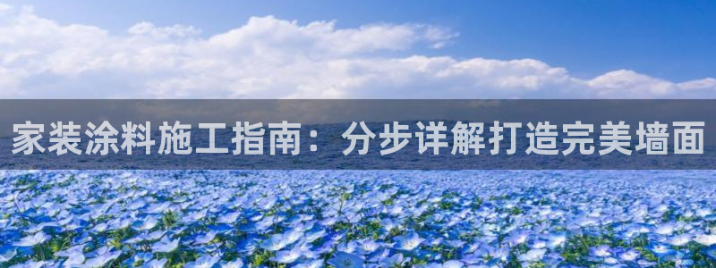 和记国际官网官网：家装涂料施工指南：分步详解打造完美墙面