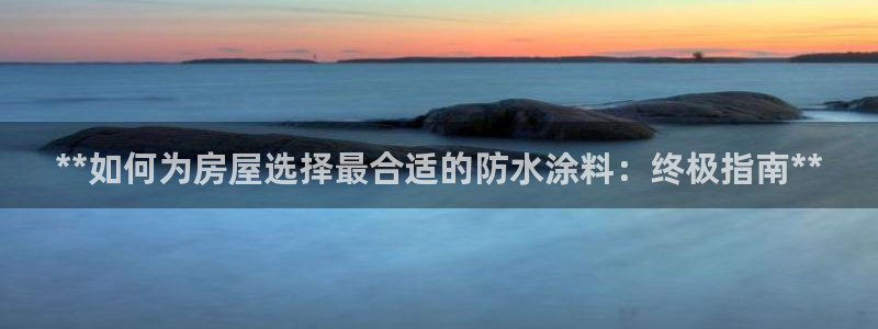 和记电业集团：**如何为房屋选择最合适的防水涂料：终极指南**