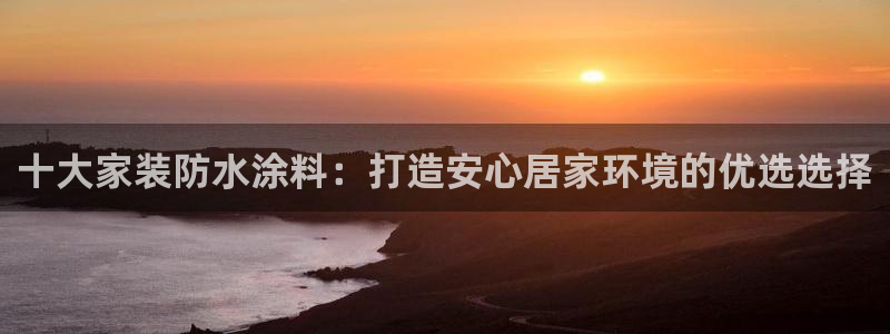 和记平台登陆：十大家装防水涂料：打造安心居家环境的优选选择