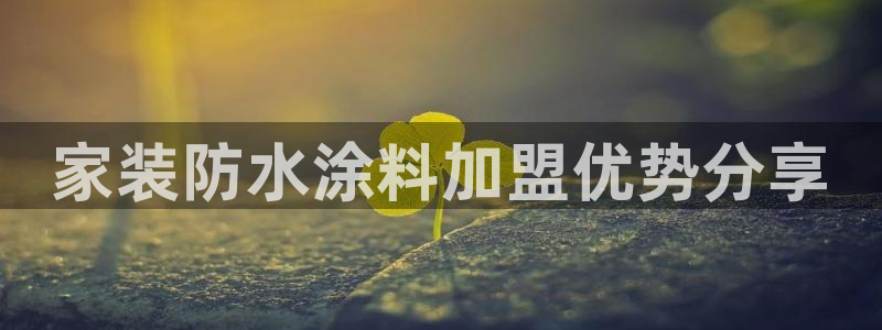 和记ag旗舰国际：家装防水涂料加盟优势分享