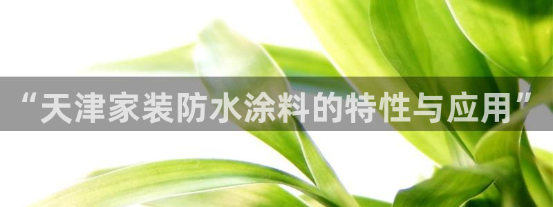 和记官网登录：“天津家装防水涂料的特性与应用”